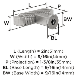 2" Balata Cabinet Knob, Satin Nickel Alt 1 - Image