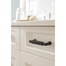 76mm Balata Cabinet Pull, Matte Black Alt 3 - Image