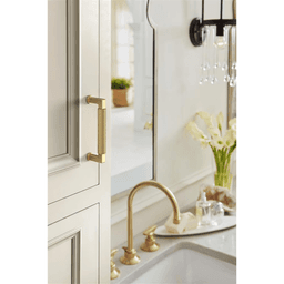 96mm Balata Cabinet Pull, Champagne Bronze Alt 3 - Image