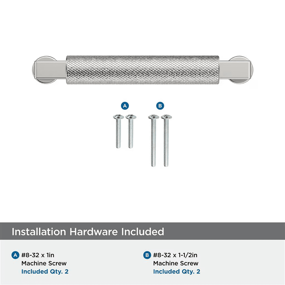 96mm Balata Cabinet Pull, Polished Nickel Alt 2 - Image