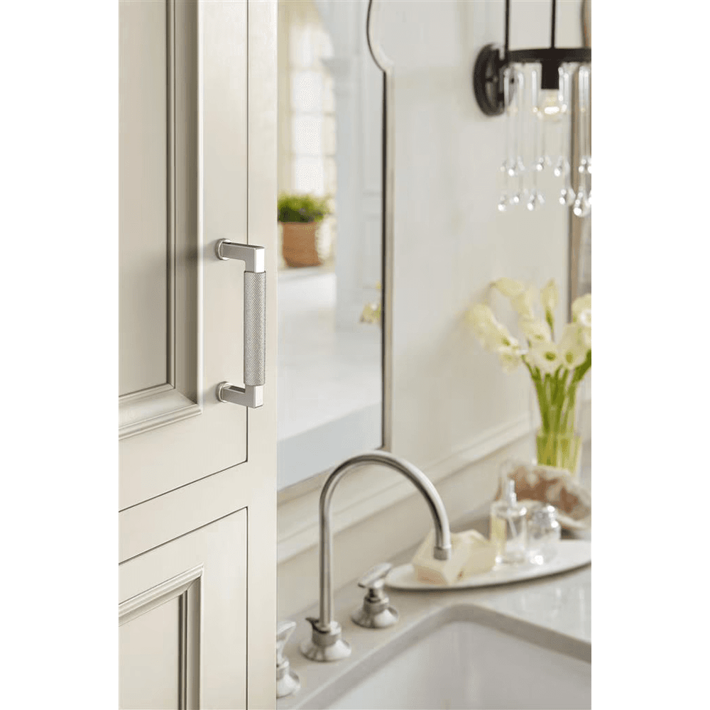96mm Balata Cabinet Pull, Polished Nickel Alt 3 - Image