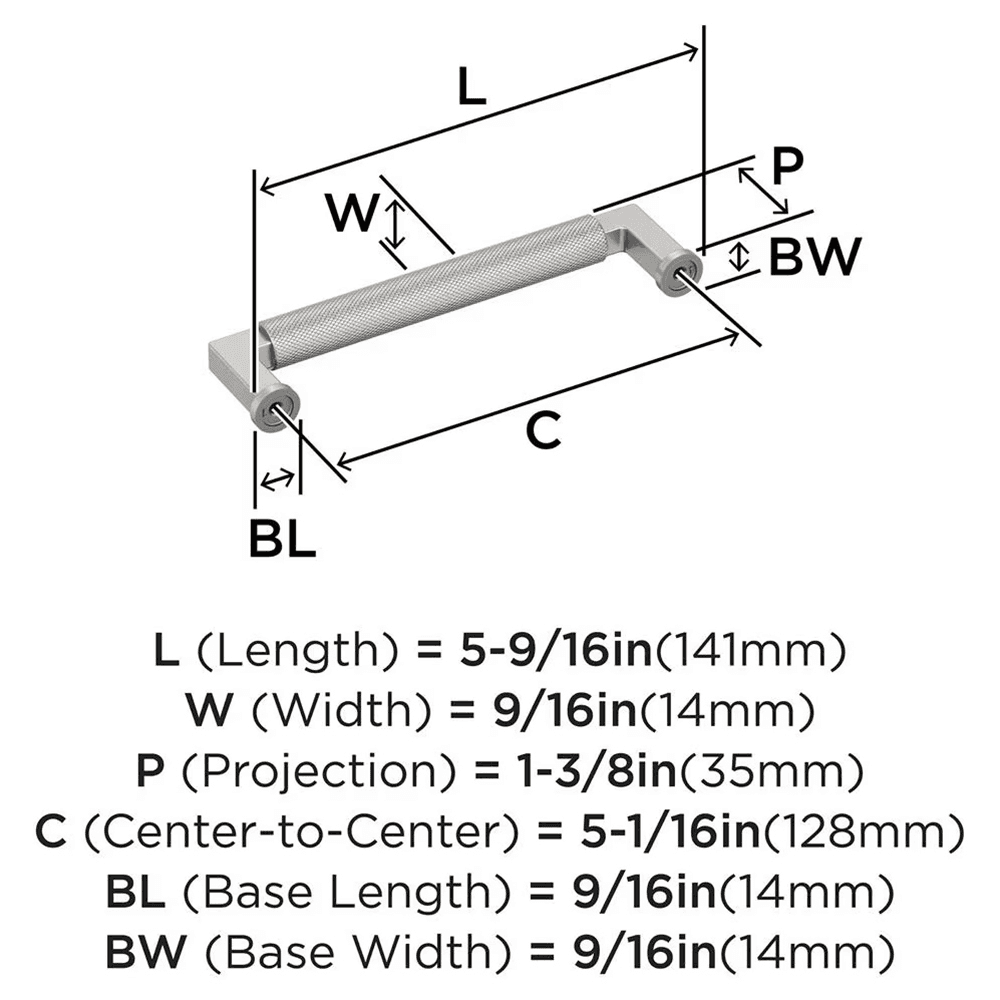 128mm Balata Cabinet Pull, Satin Nickel Alt 1 - Image