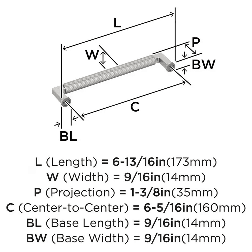 160mm Balata Cabinet Pull, Satin Nickel Alt 1 - Image