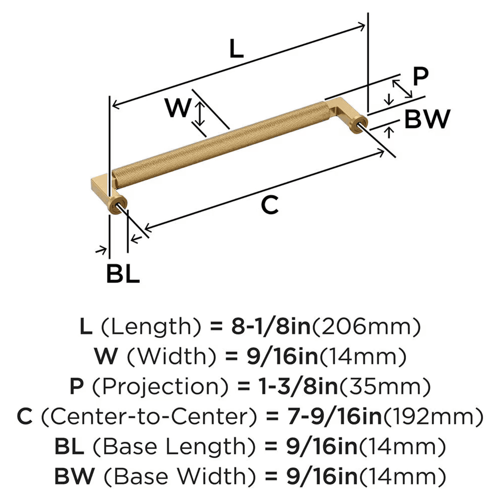 192mm Balata Cabinet Pull, Champagne Bronze Alt 1 - Image