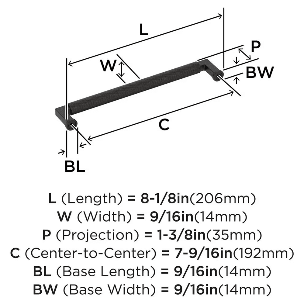 192mm Balata Cabinet Pull, Oil-Rubbed Bronze Alt 1 - Image