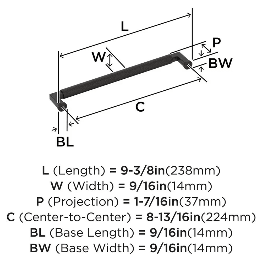 224mm Balata Cabinet Pull, Oil-Rubbed Bronze Alt 1 - Image