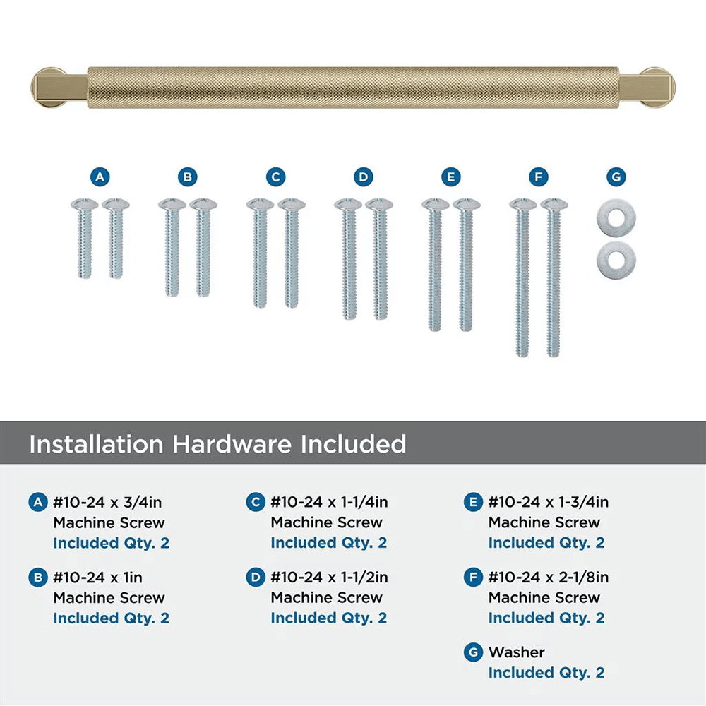 305mm Balata Appliance Pull, Golden Champagne Alt 2 - Image