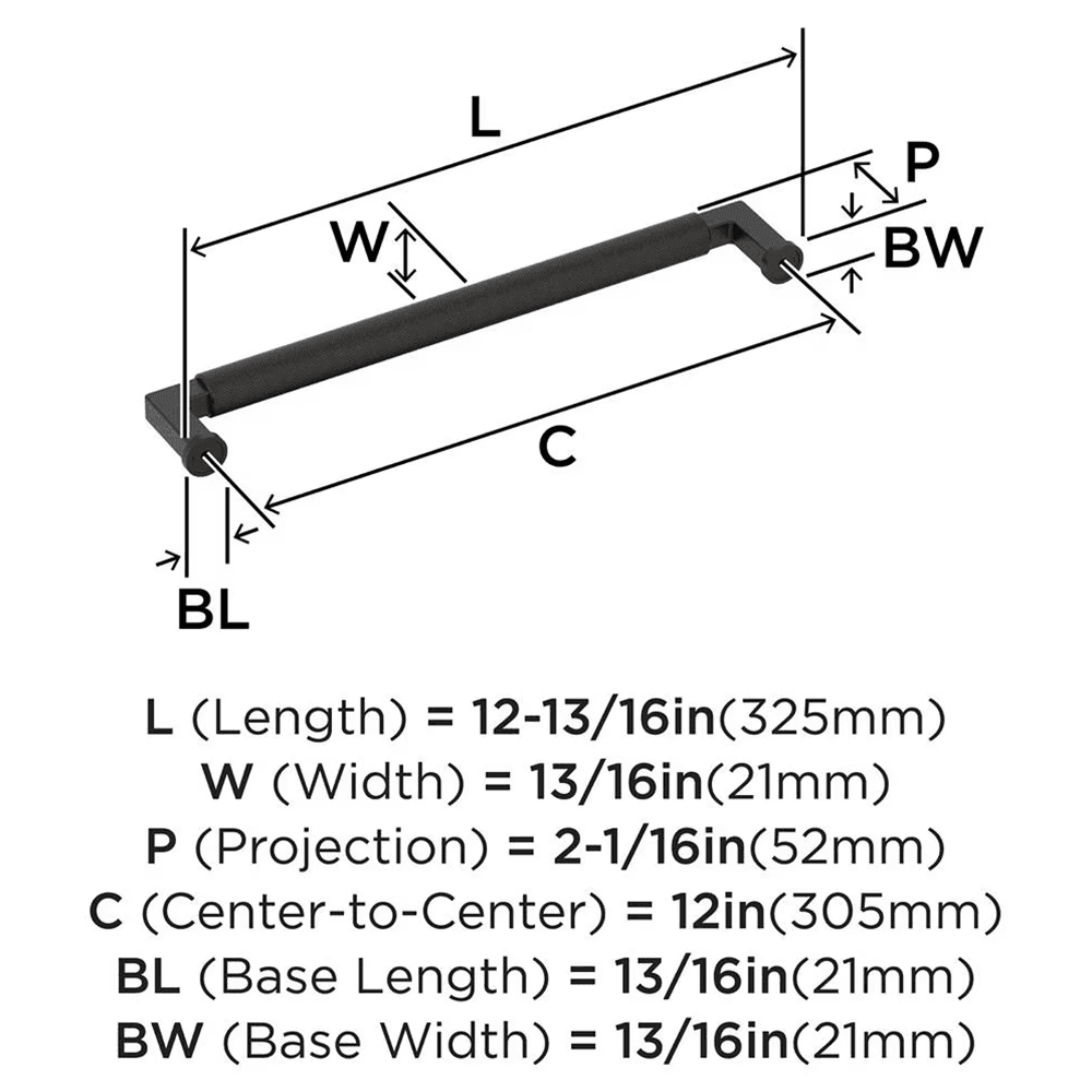 305mm Balata Appliance Pull, Oil-Rubbed Bronze Alt 1 - Image