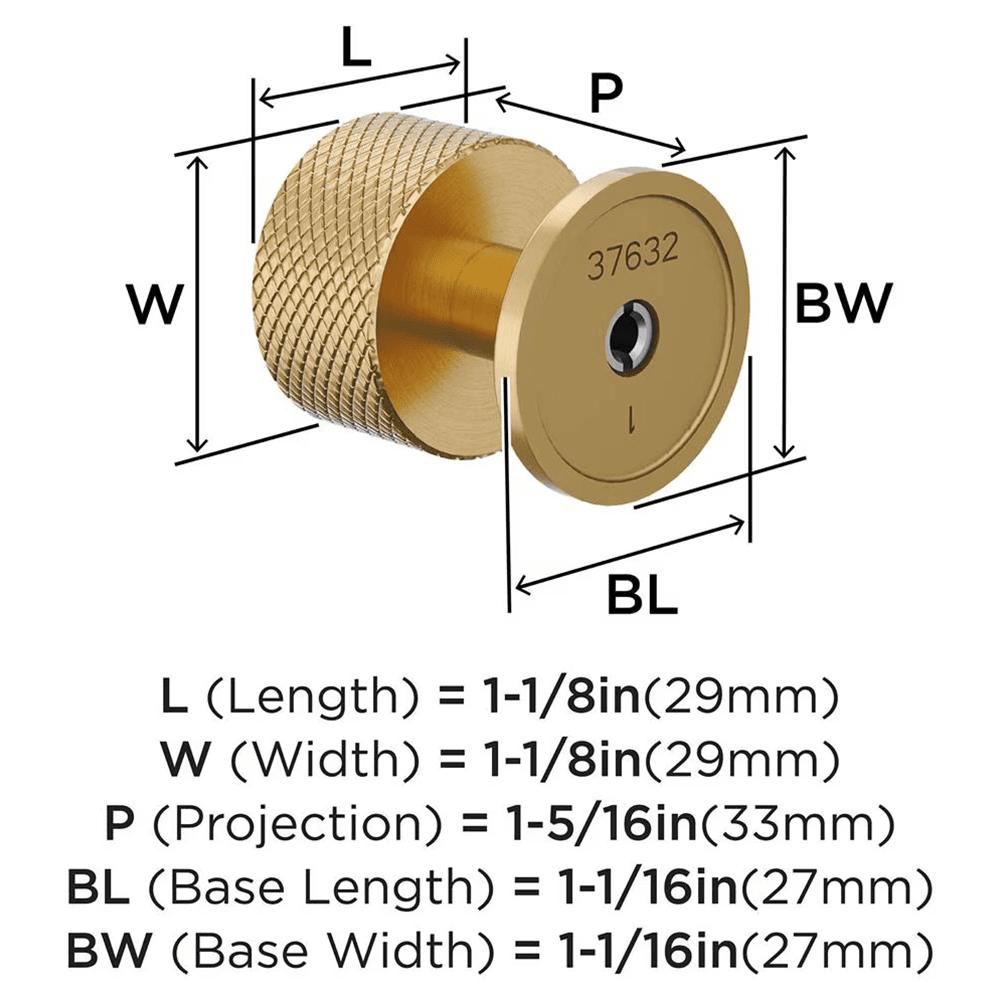 1-1/8" Balata Cabinet Knob, Champagne Bronze Alt 1 - Image