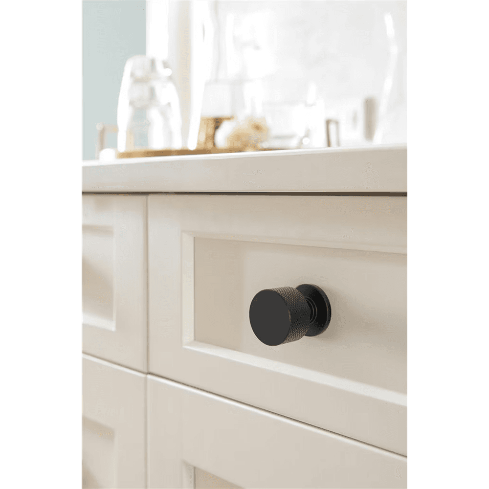 1-1/8" Balata Cabinet Knob, Matte Black Alt 3 - Image