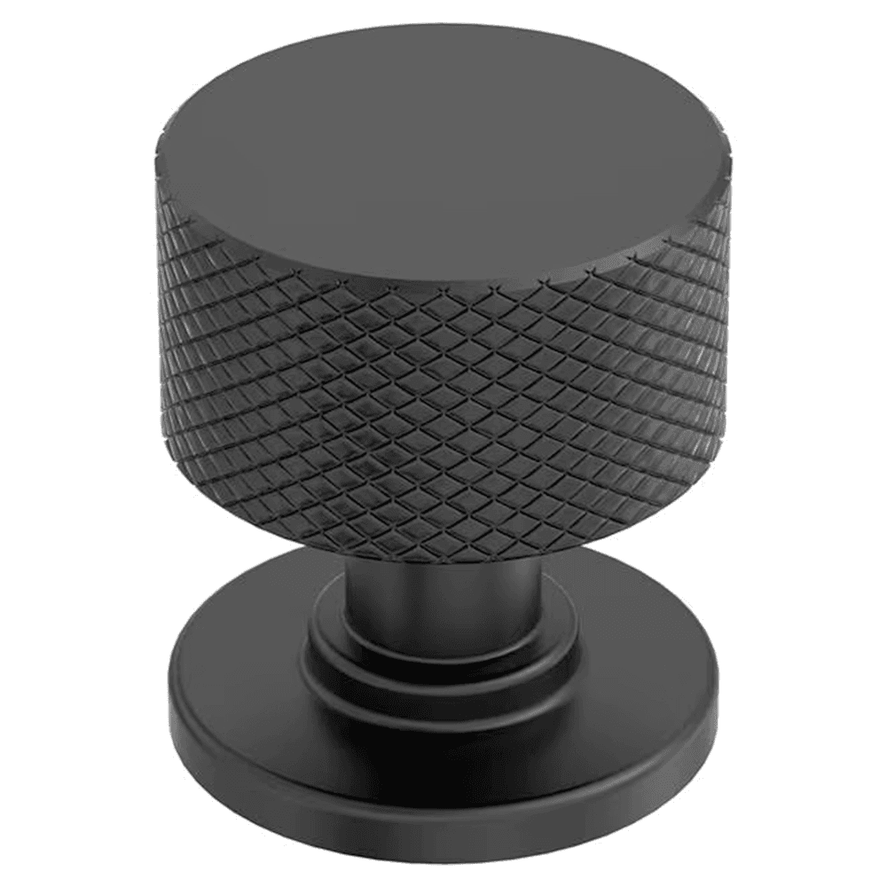 1-1/8" Balata Cabinet Knob, Matte Black Main - Image