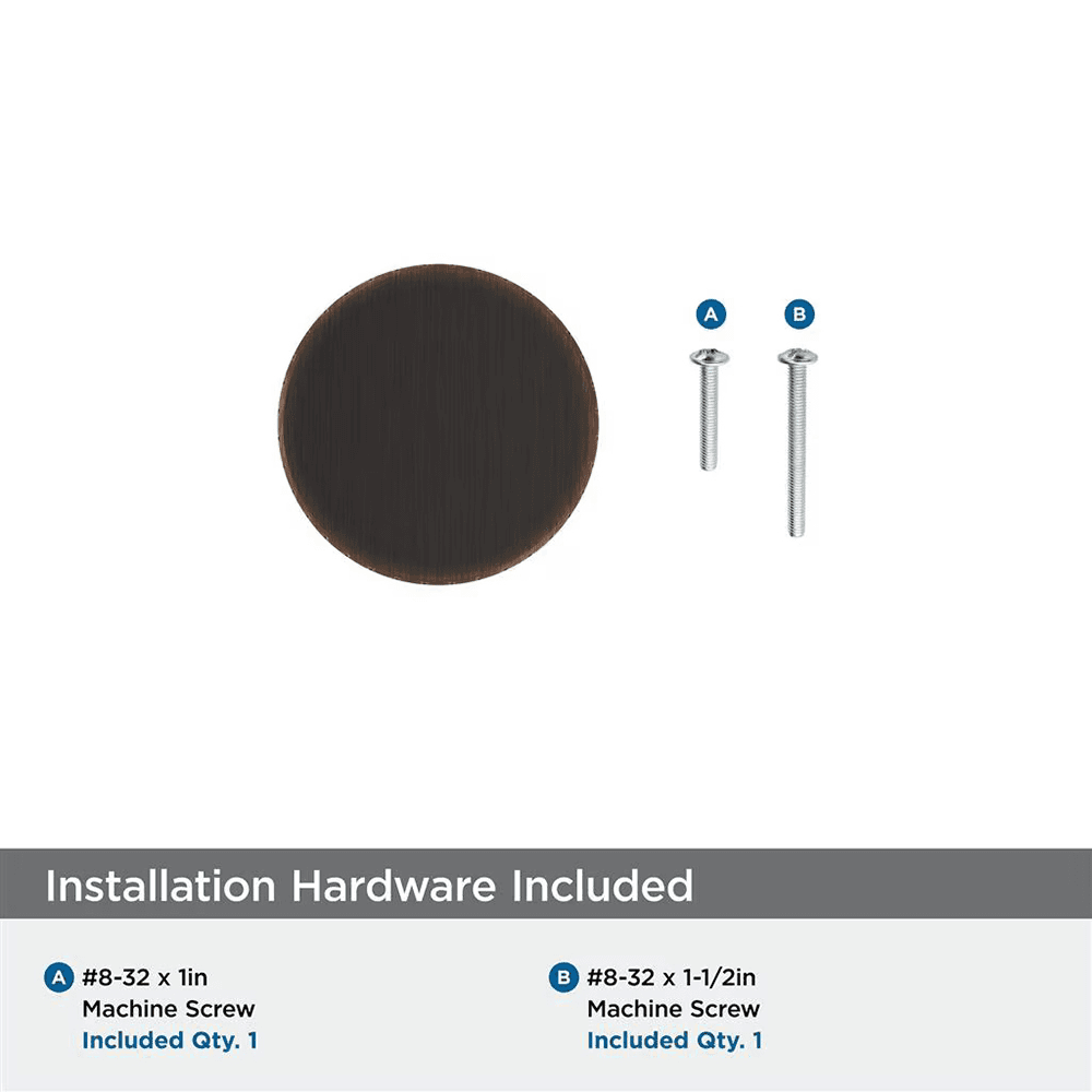 1-1/8" Balata Cabinet Knob, Oil-Rubbed Bronze Alt 2 - Image