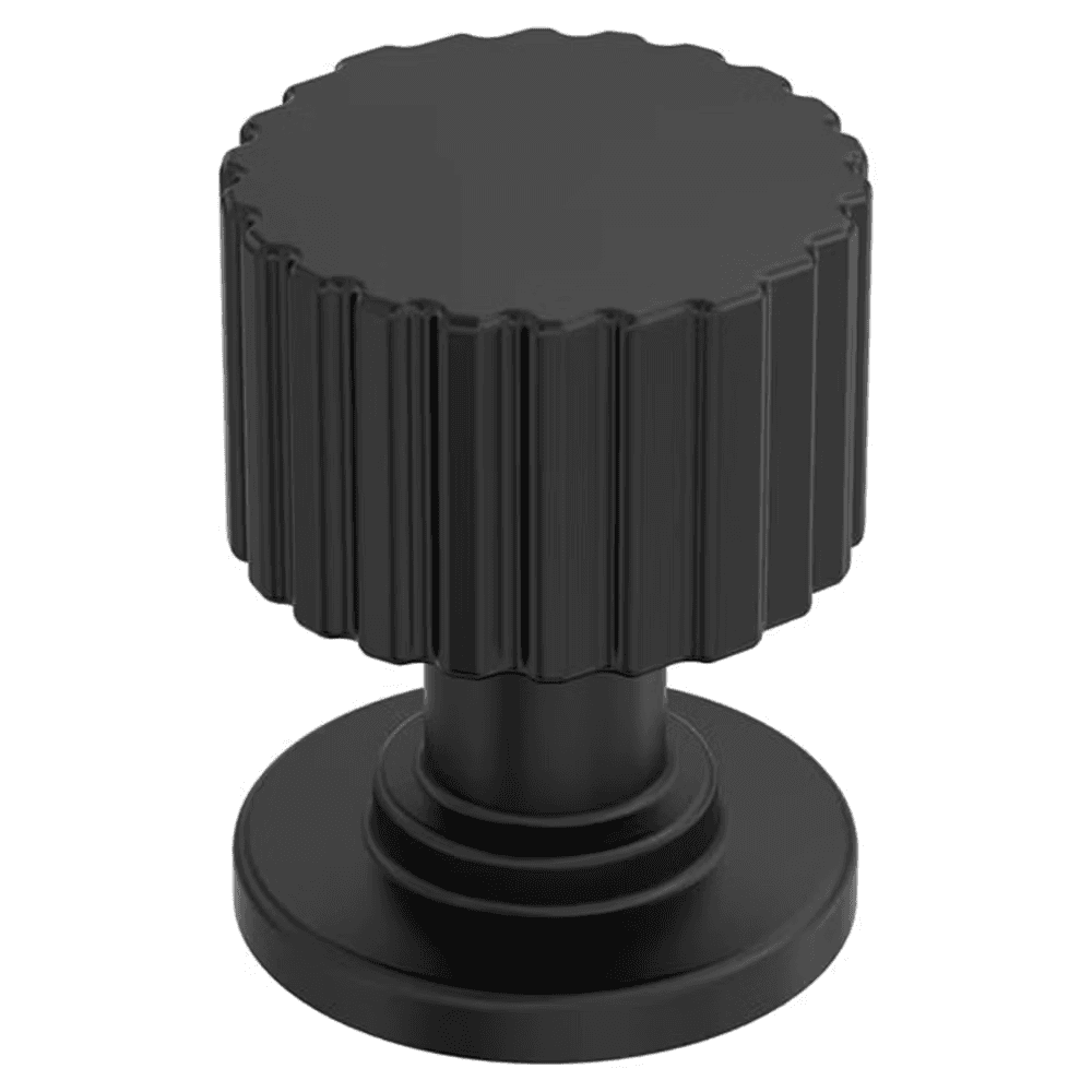 1" Ballard Cabinet Knob, Matte Black Main - Image
