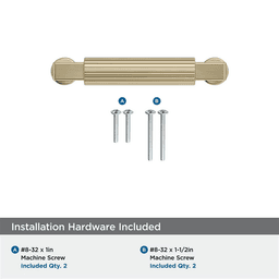 76mm Ballard Cabinet Pull, Golden Champagne Alt 2 - Image