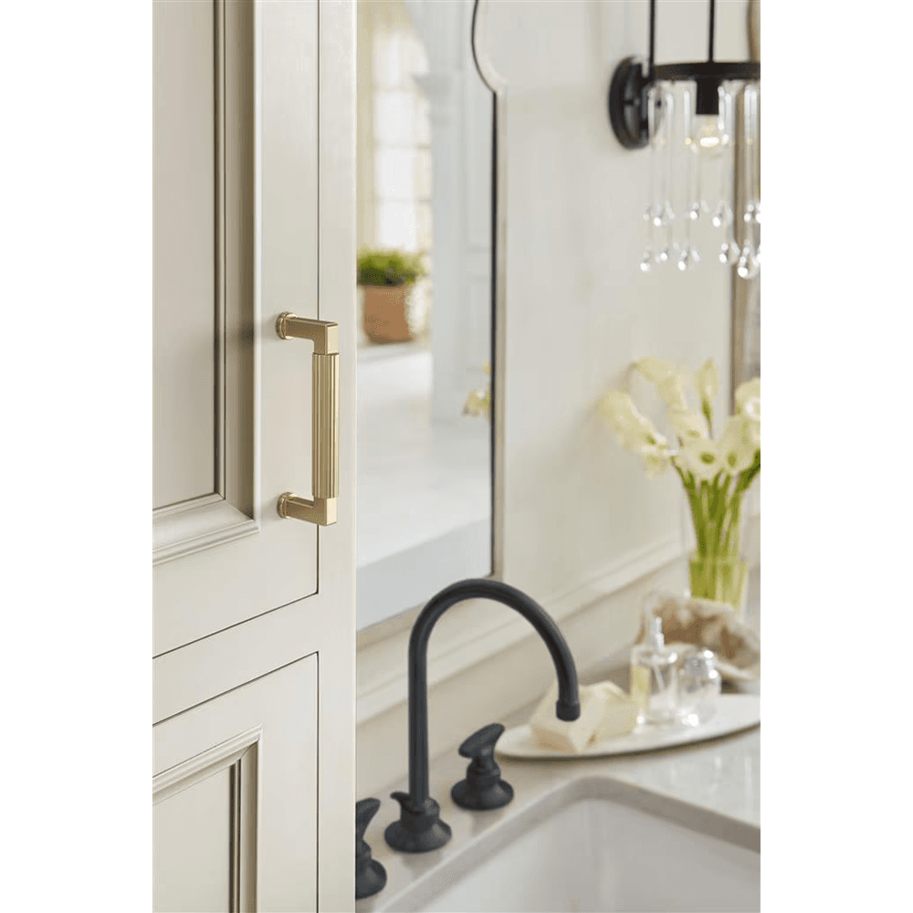 96mm Ballard Cabinet Pull, Golden Champagne Alt 3 - Image