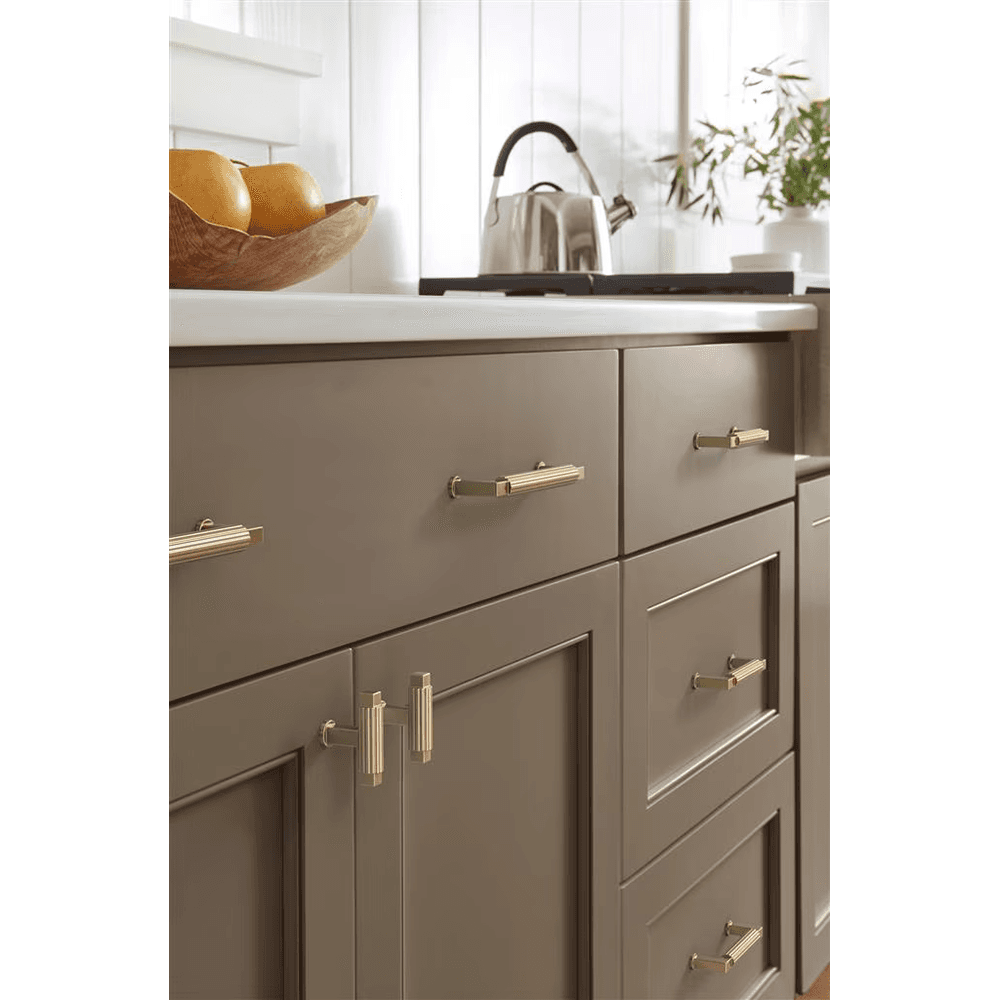 96mm Ballard Cabinet Pull, Golden Champagne Alt 4 - Image