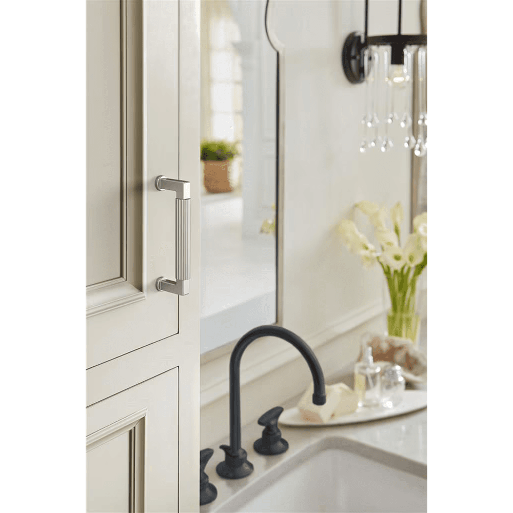 96mm Ballard Cabinet Pull, Satin Nickel Alt 3 - Image