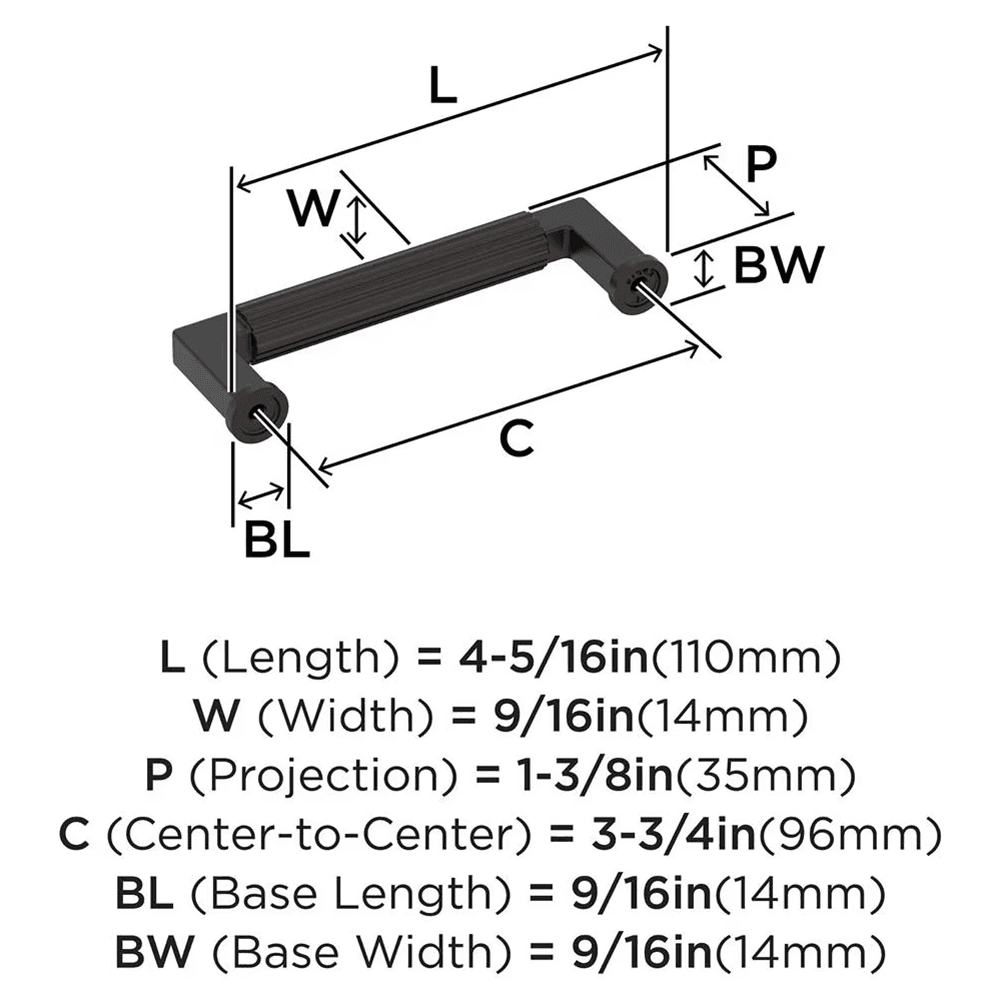 96mm Ballard Cabinet Pull, Oil-Rubbed Bronze Alt 1 - Image