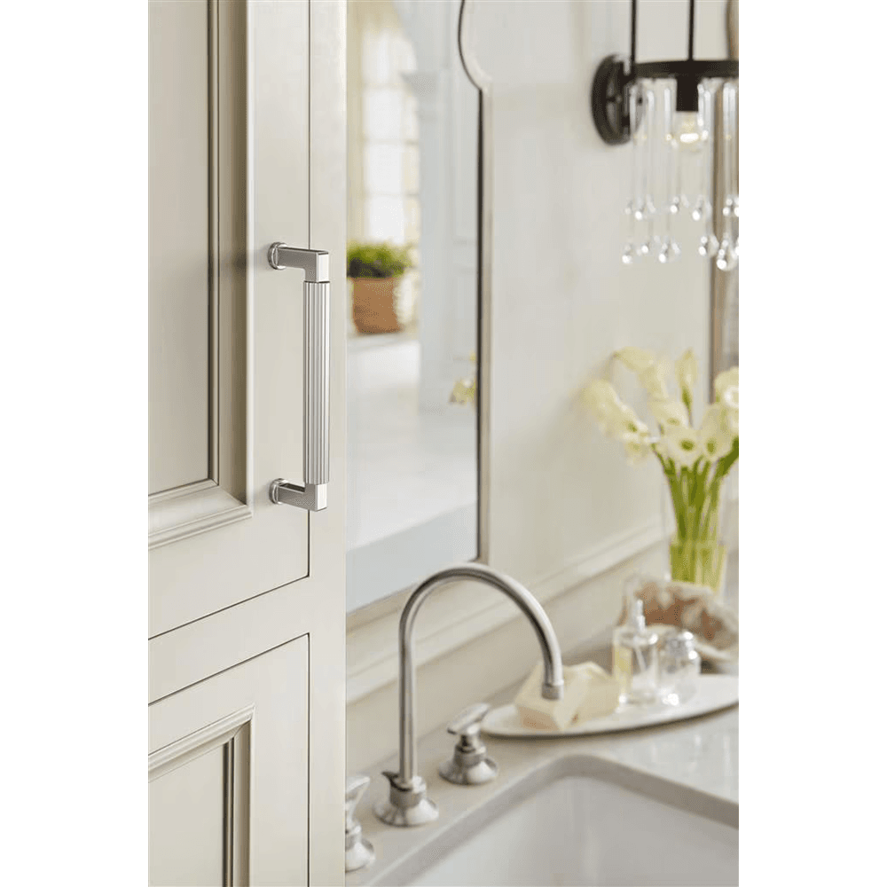 128mm Ballard Cabinet Pull, Polished Chrome Alt 3 - Image