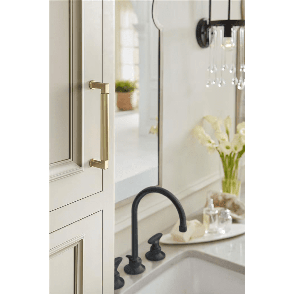 128mm Ballard Cabinet Pull, Golden Champagne Alt 3 - Image