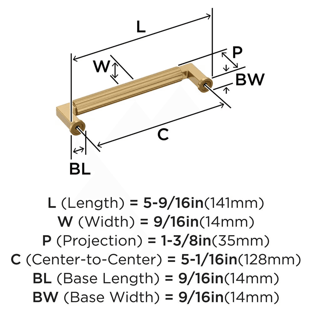 128mm Ballard Cabinet Pull, Champagne Bronze Alt 1 - Image