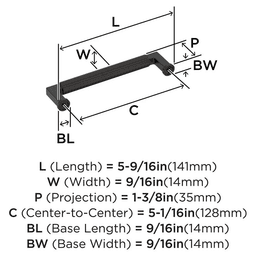 128mm Ballard Cabinet Pull, Oil-Rubbed Bronze Alt 1 - Image