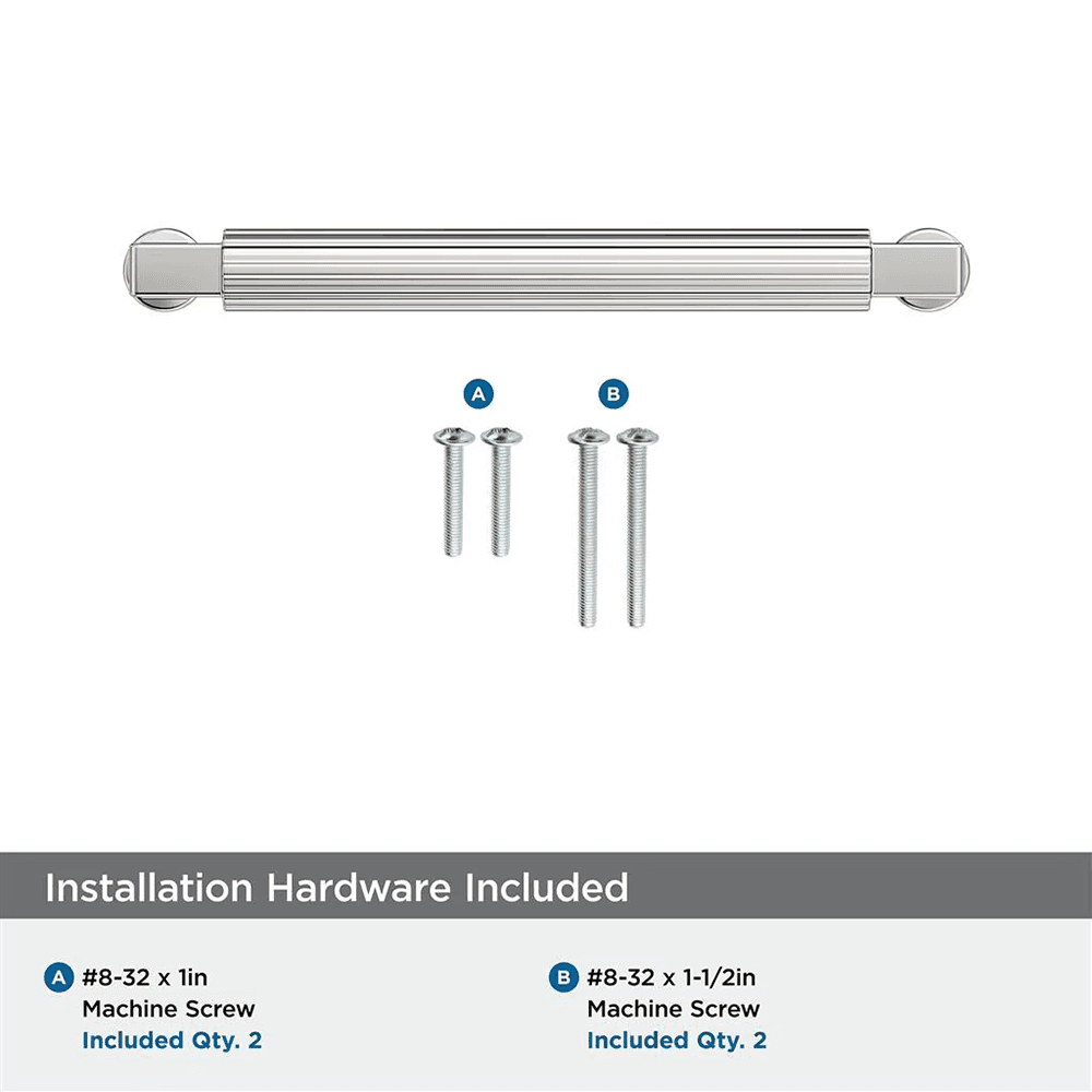 128mm Ballard Cabinet Pull, Polished Nickel Alt 2 - Image