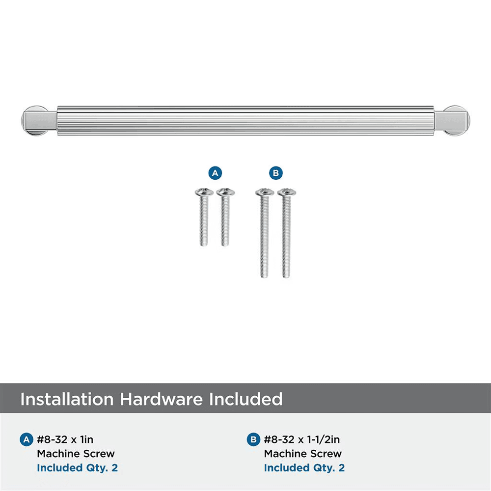 192mm Ballard Cabinet Pull, Polished Chrome Alt 2 - Image