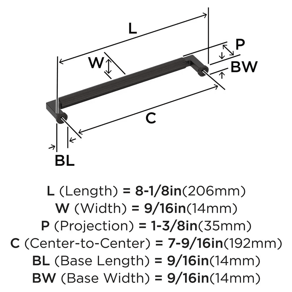 192mm Ballard Cabinet Pull, Oil-Rubbed Bronze Alt 1 - Image