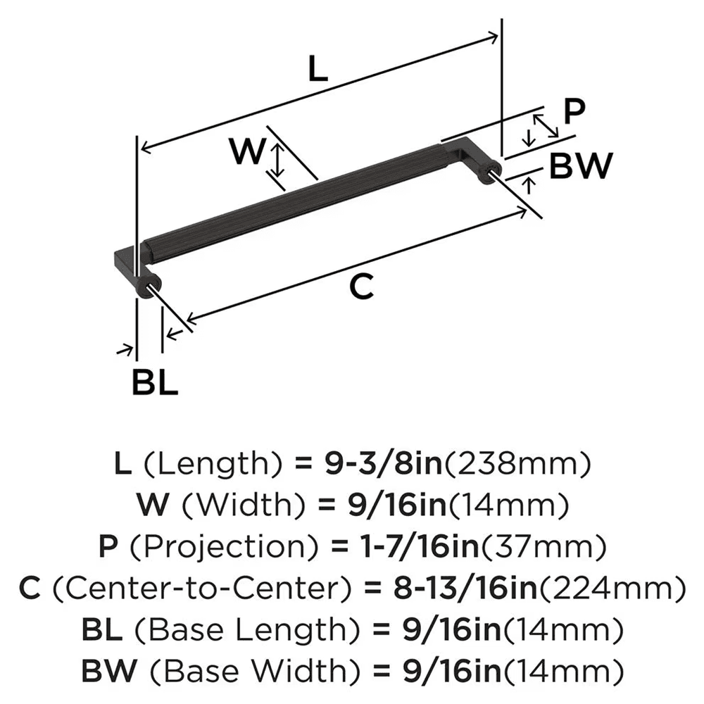224mm Ballard Cabinet Pull, Oil-Rubbed Bronze Alt 1 - Image