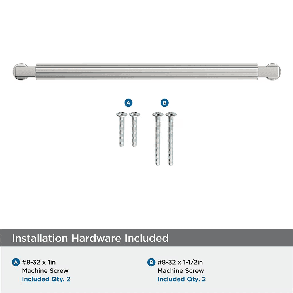 224mm Ballard Cabinet Pull, Polished Nickel Alt 2 - Image