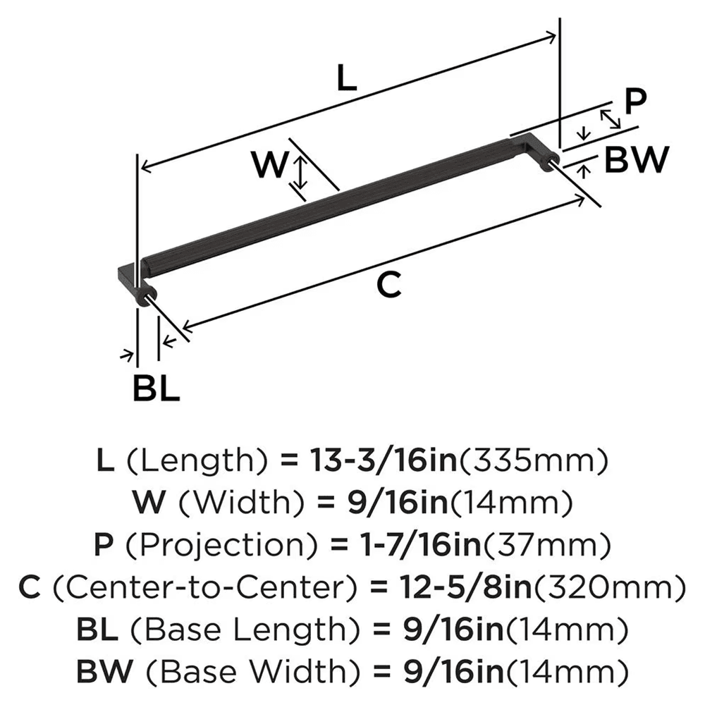 320mm Ballard Cabinet Pull, Oil-Rubbed Bronze Alt 1 - Image