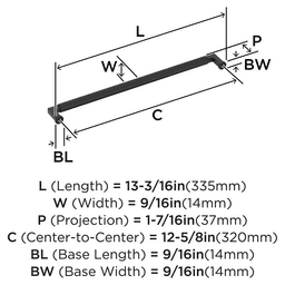 320mm Ballard Cabinet Pull, Oil-Rubbed Bronze Alt 1 - Image