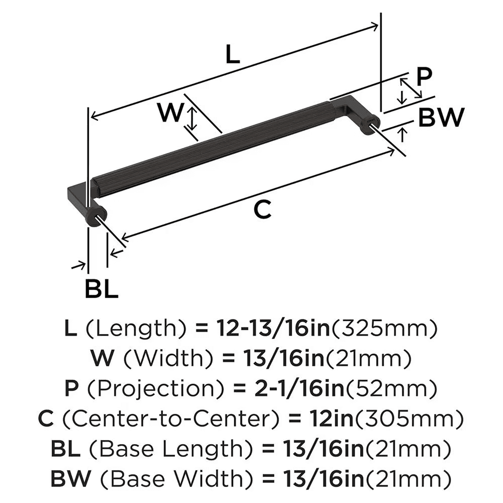 305mm Ballard Appliance Pull, Oil-Rubbed Bronze Alt 1 - Image