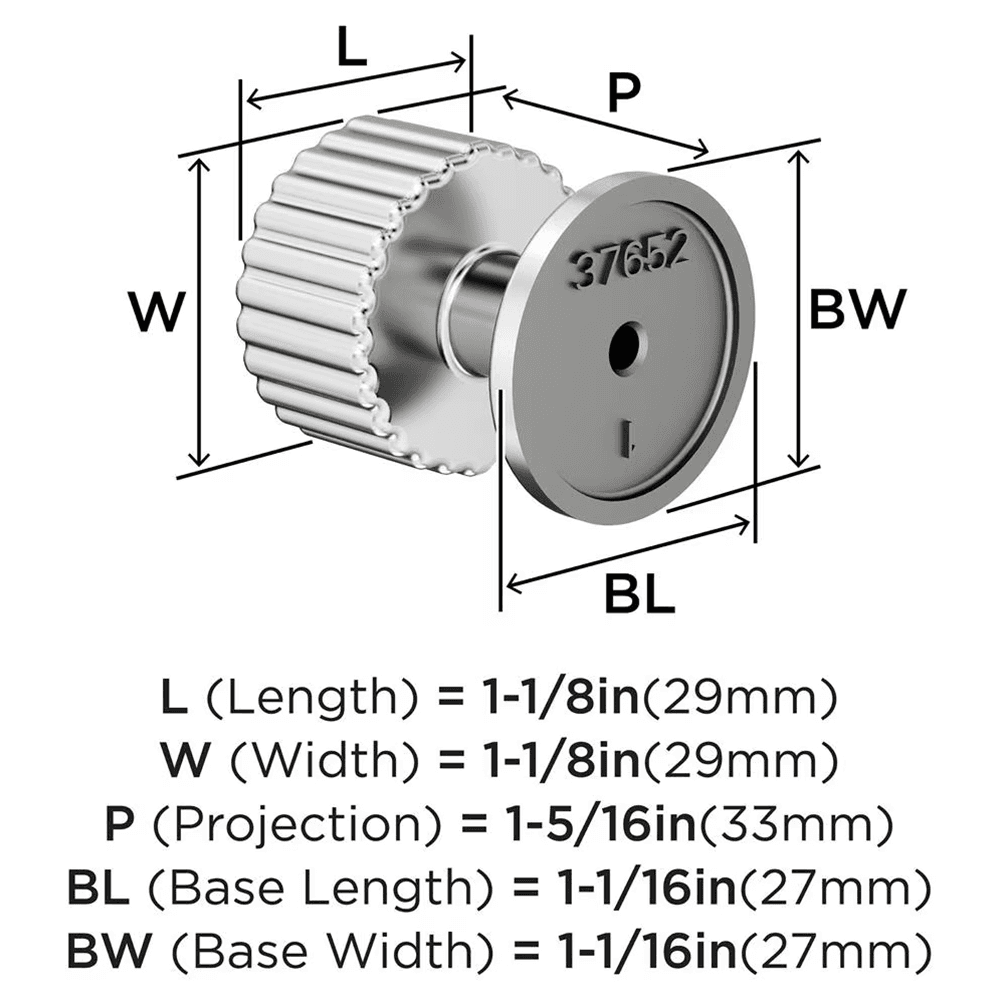1-1/8" Ballard Cabinet Knob, Satin Nickel Alt 1 - Image