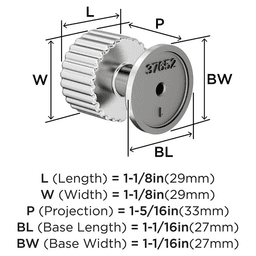 1-1/8" Ballard Cabinet Knob, Satin Nickel Alt 1 - Image