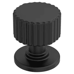 1-1/8" Ballard Cabinet Knob, Matte Black Main - Image