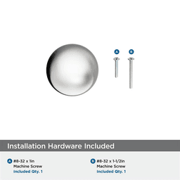 1-1/8" Coble Cabinet Knob, Polished Chrome Alt 2 - Image