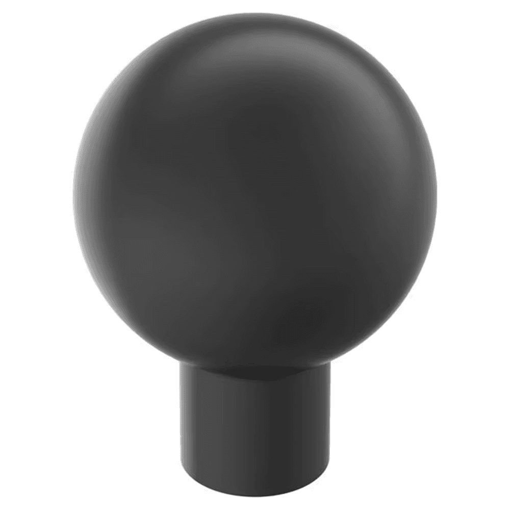 1-1/8" Coble Cabinet Knob, Matte Black Main - Image