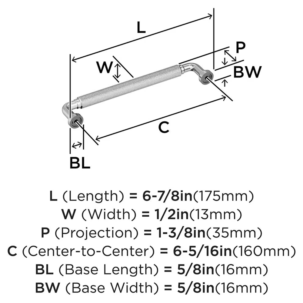 6-5/16" Collet Cabinet Pull, Satin Nickel Alt 1 - Image