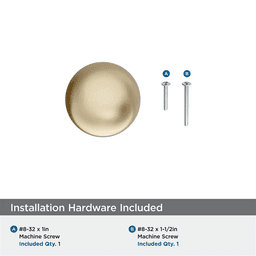 29mm Cowrie Cabinet Knob, Golden Champagne Alt 2 - Image