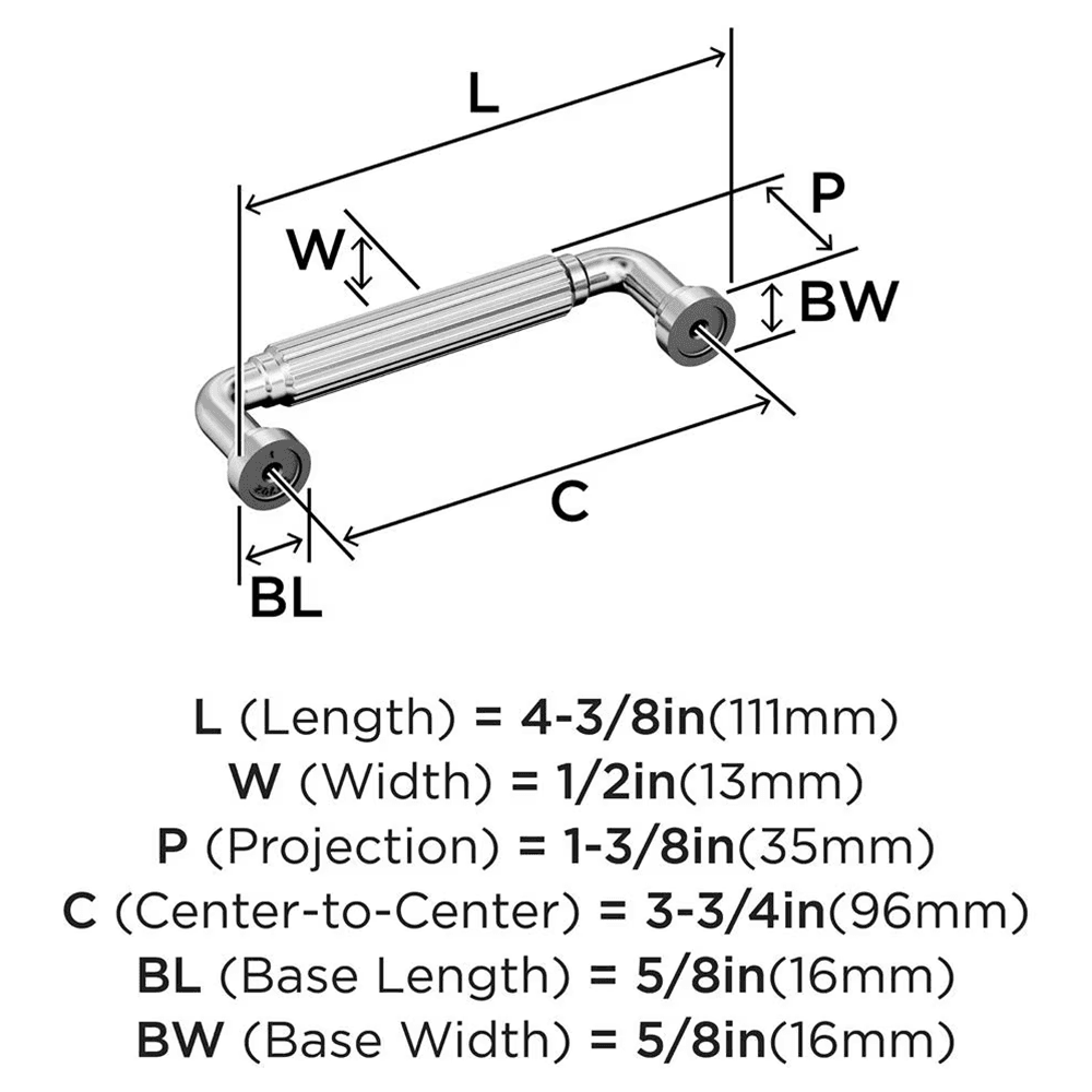 3-3/4" Cowrie Cabinet Pull, Golden Champagne Alt 1 - Image
