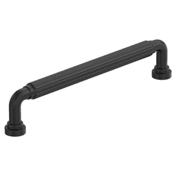 6-5/16" Cowrie Cabinet Pull, Matte Black Main - Image