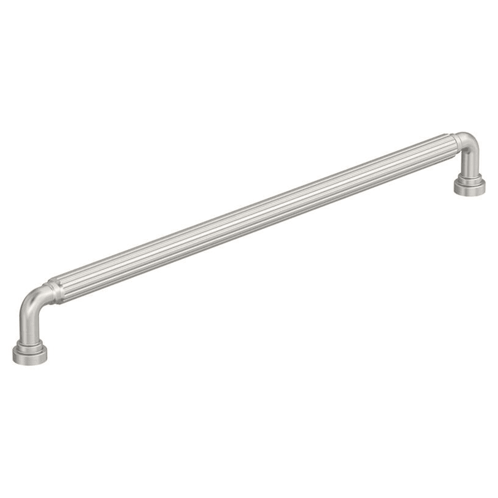 12-5/8" Cowrie Cabinet Pull, Satin Nickel Main - Image