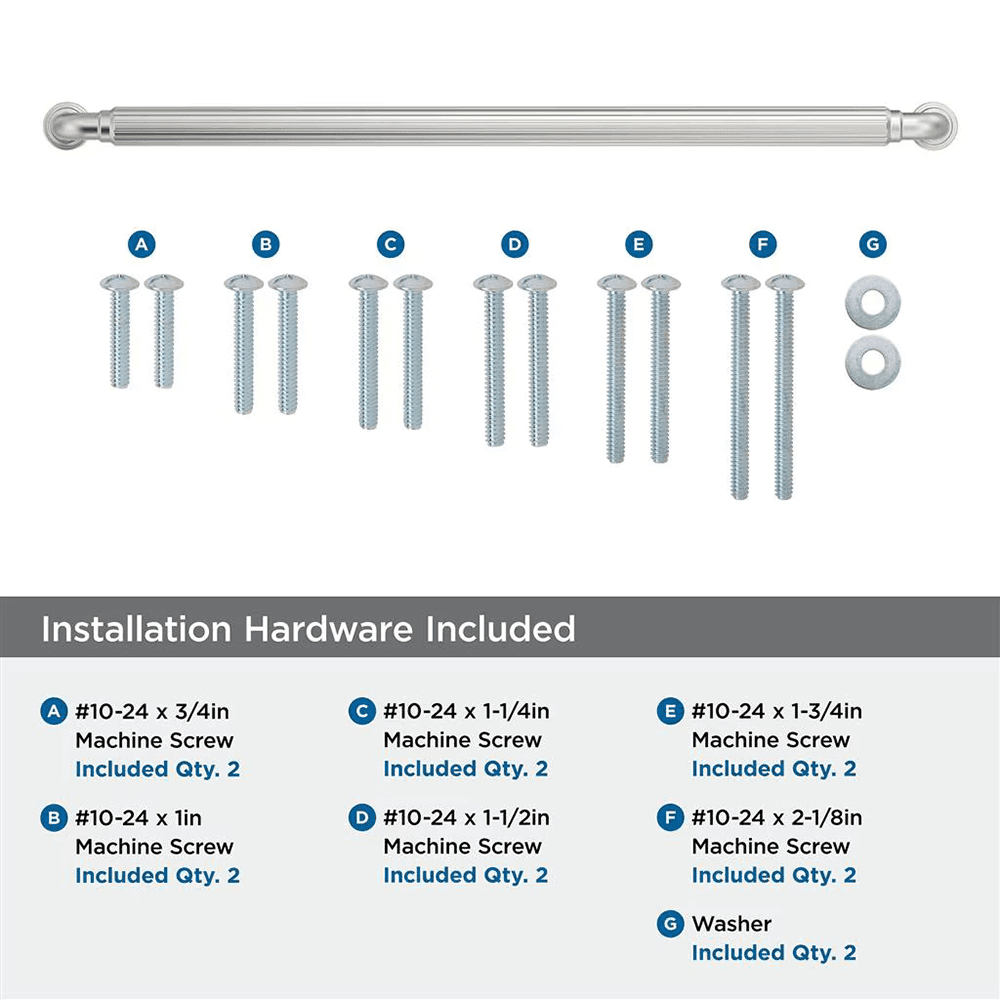 457mm Cowrie Appliance Pull, Satin Nickel Alt 2 - Image