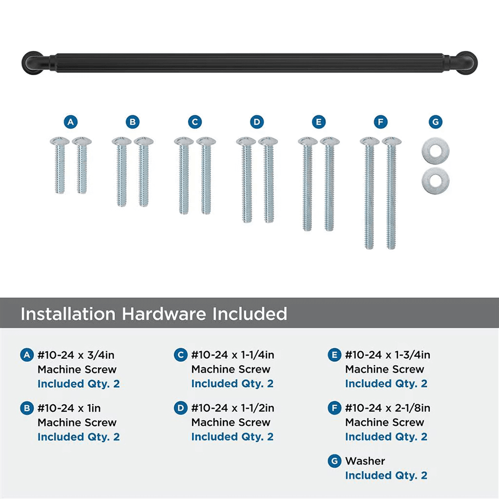 457mm Cowrie Appliance Pull, Matte Black Alt 2 - Image