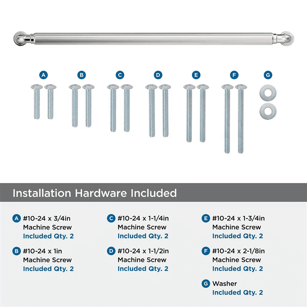 457mm Cowrie Appliance Pull, Polished Nickel Alt 2 - Image