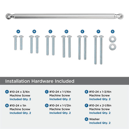 457mm Cowrie Appliance Pull, Polished Nickel Alt 2 - Image
