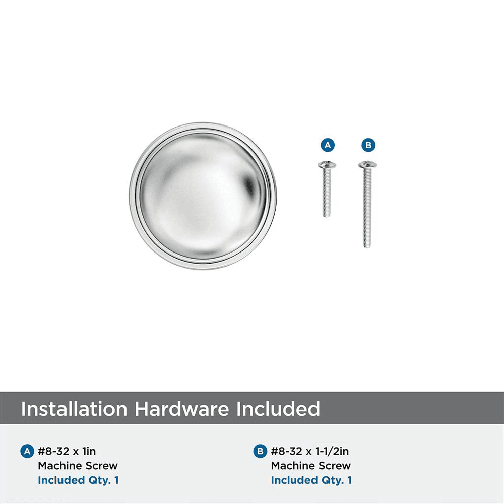 1-1/4" Enlivity Cabinet Knob, Polished Chrome Alt 2 - Image