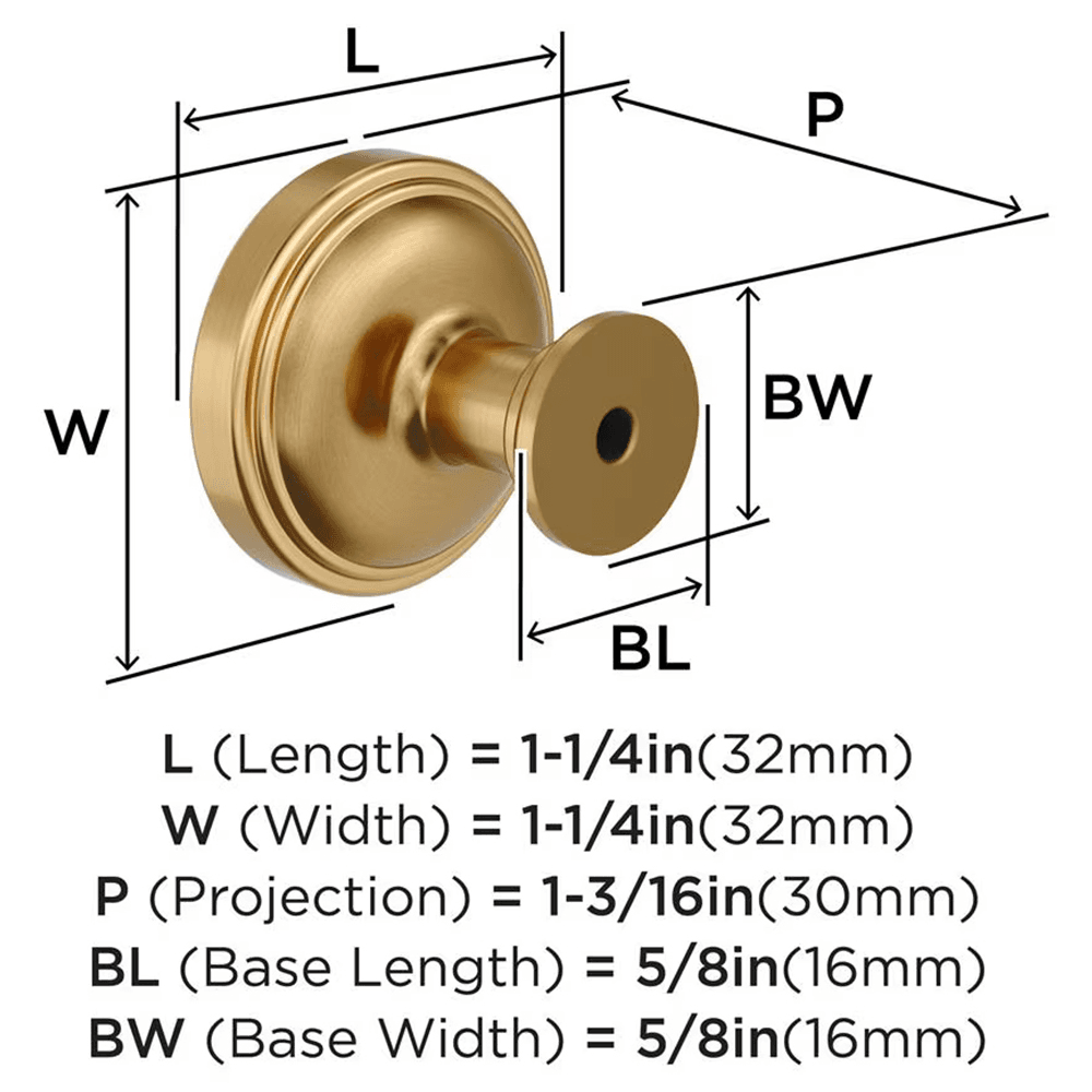 1-1/4" Enlivity Cabinet Knob, Champagne Bronze Alt 1 - Image